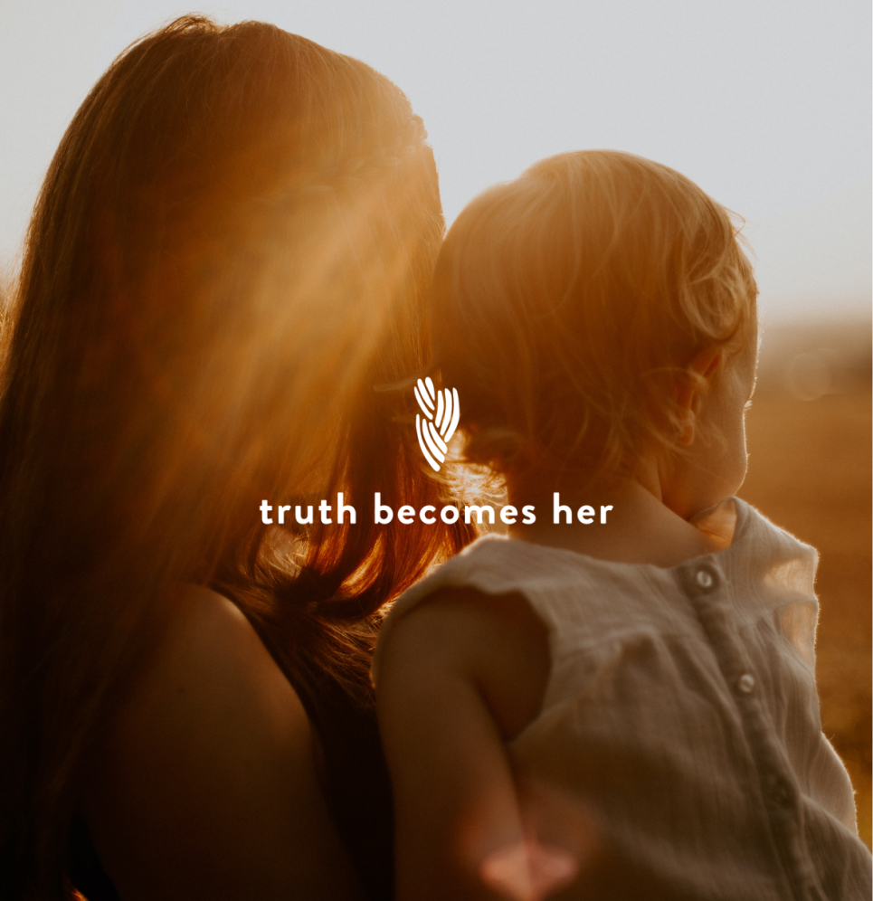 Truth Becomes Her testimonial visual